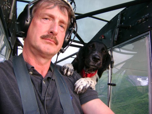 Mike & Aero in flight